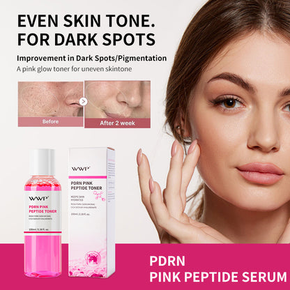 [Cross-border Hot Selling] WWP Pink Peptide Toner PDRN Moisturizing and Hydrating Facial Essence Toner FDA