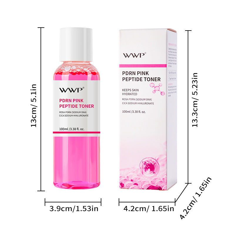 [Cross-border Hot Selling] WWP Pink Peptide Toner PDRN Moisturizing and Hydrating Facial Essence Toner FDA