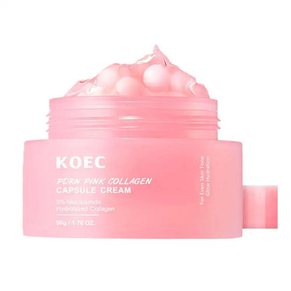 50g koec Face Moisturizer 5%Niacinamide Vitamin C Golden Peptide Filling Cream Lightweight Glow Hydration Collagen Capsule Cream
